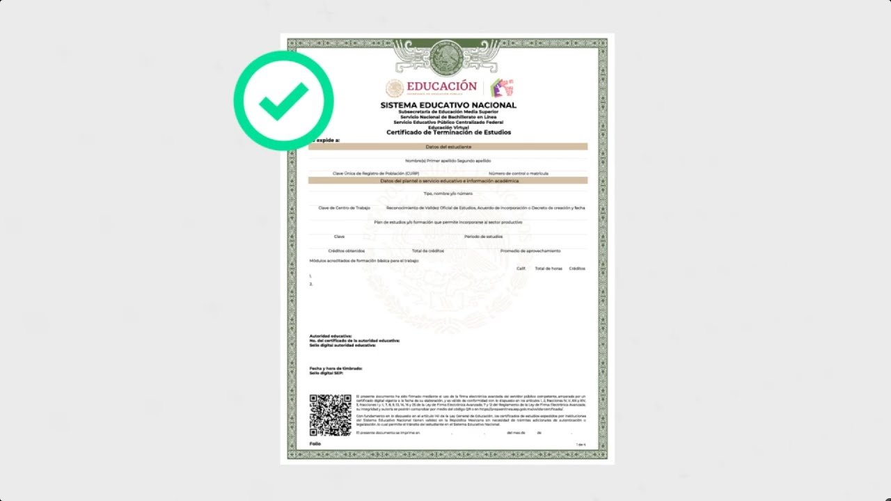 Validez oficial SEP en México y en el extranjero